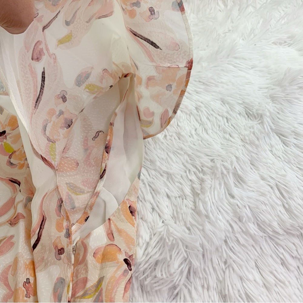 Joie‎ NWT short sleeve B neck Hunter Floral Shift Dress - Picture 9 of 12